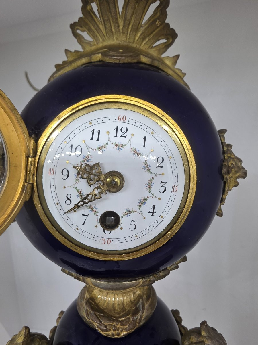 Orologio da tavolo a forma di vaso (o "orologio ad urna") francese epoca napolenoe III-photo-8