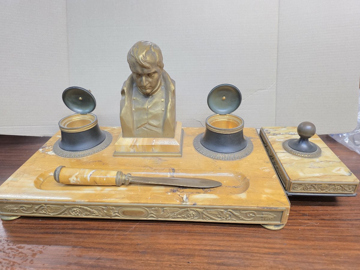 Set da scrivania in stile Impero o storicista (Napoleone III)  Hans Muller