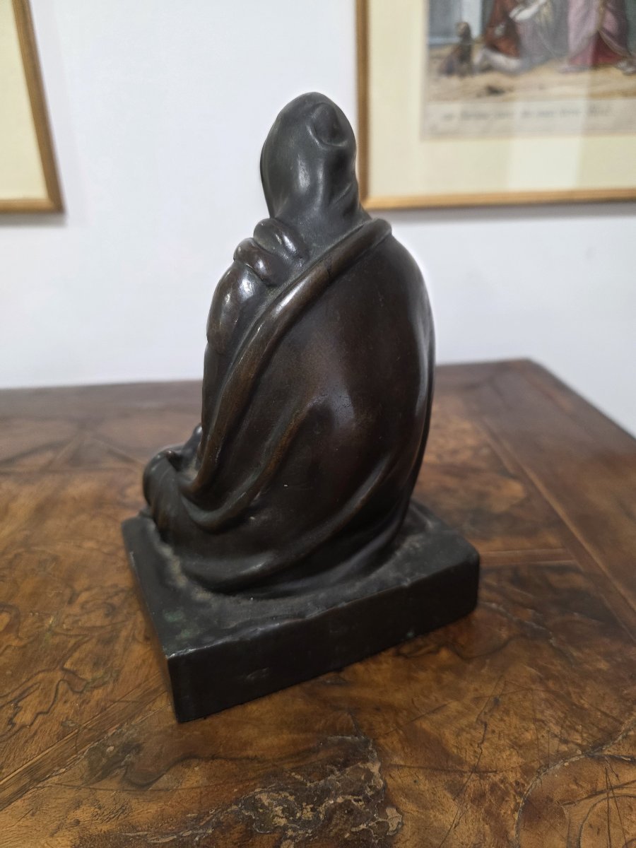 FARPI VIGNOLI (Bologna 1907 – 1997) - scultura in bronzo "La maternità"-photo-4