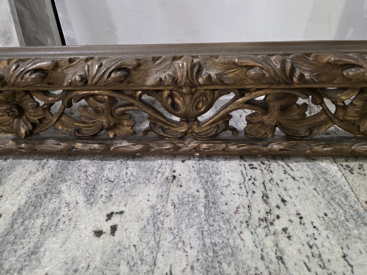 Cornice dorata traforata in stile barocco – Fine XIX / Inizio XX secolo-photo-2