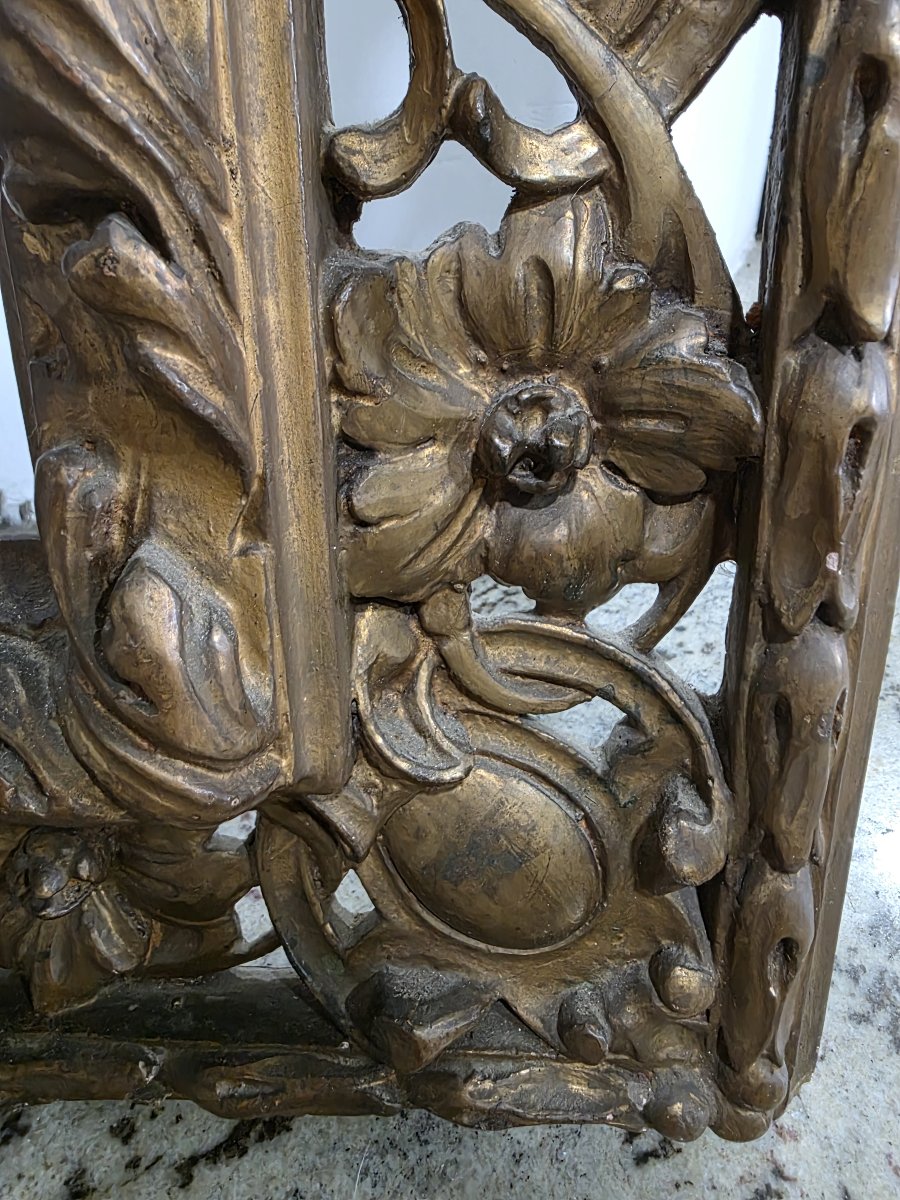 Cornice dorata traforata in stile barocco – Fine XIX / Inizio XX secolo-photo-3