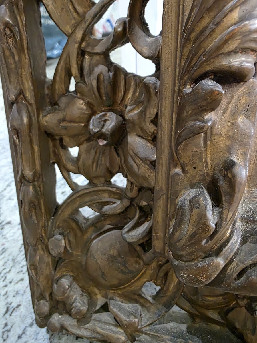 Cornice dorata traforata in stile barocco – Fine XIX / Inizio XX secolo-photo-4