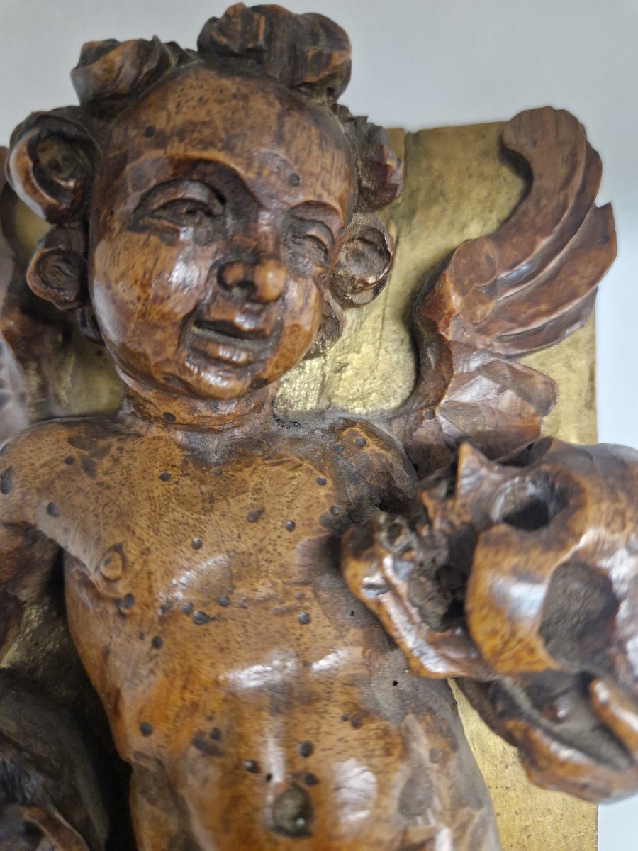 Scultura Barocca in Altorilievo "Memento Mori" - Fine XVII Secolo-photo-4