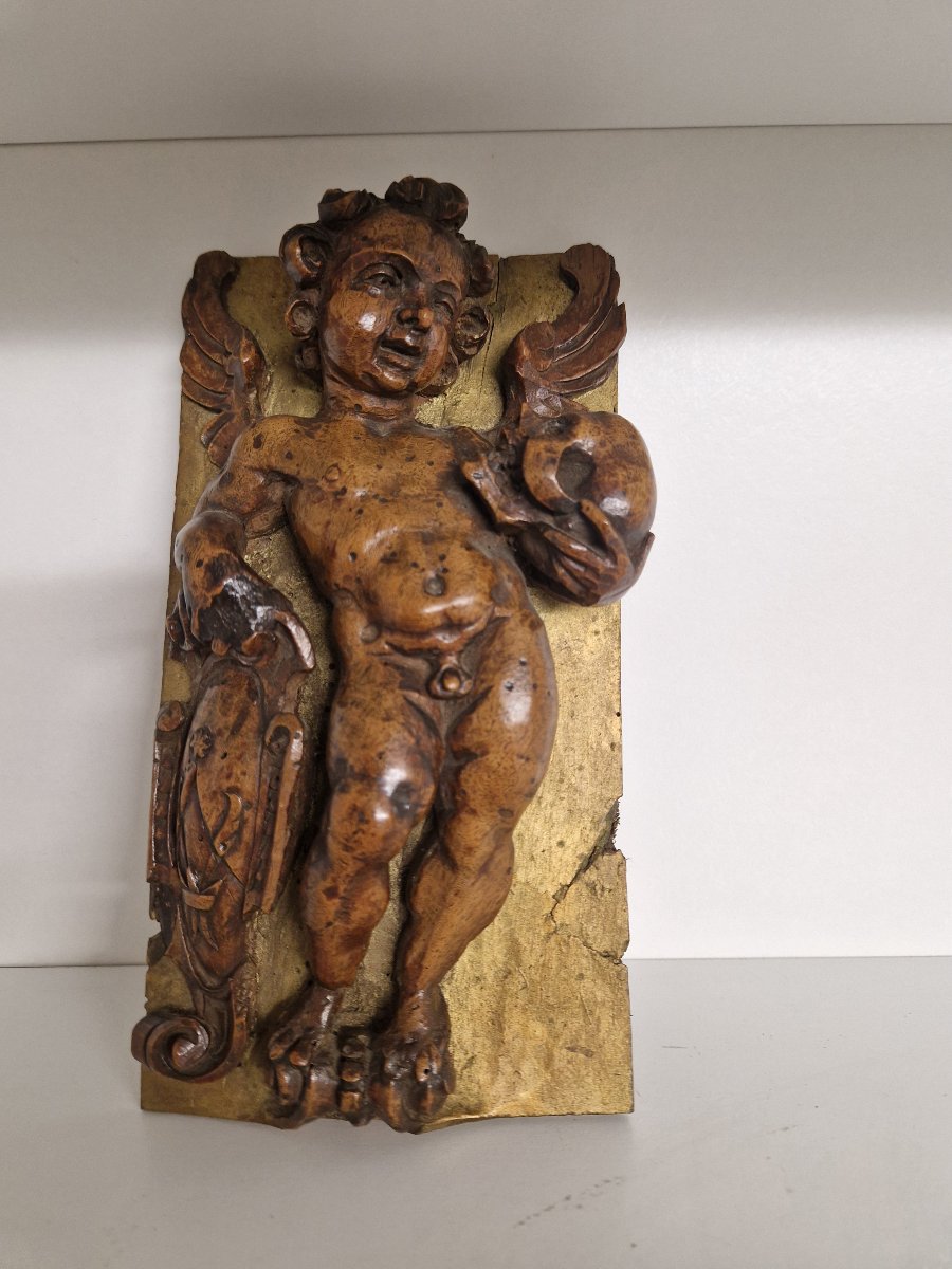 Scultura Barocca in Altorilievo "Memento Mori" - Fine XVII Secolo