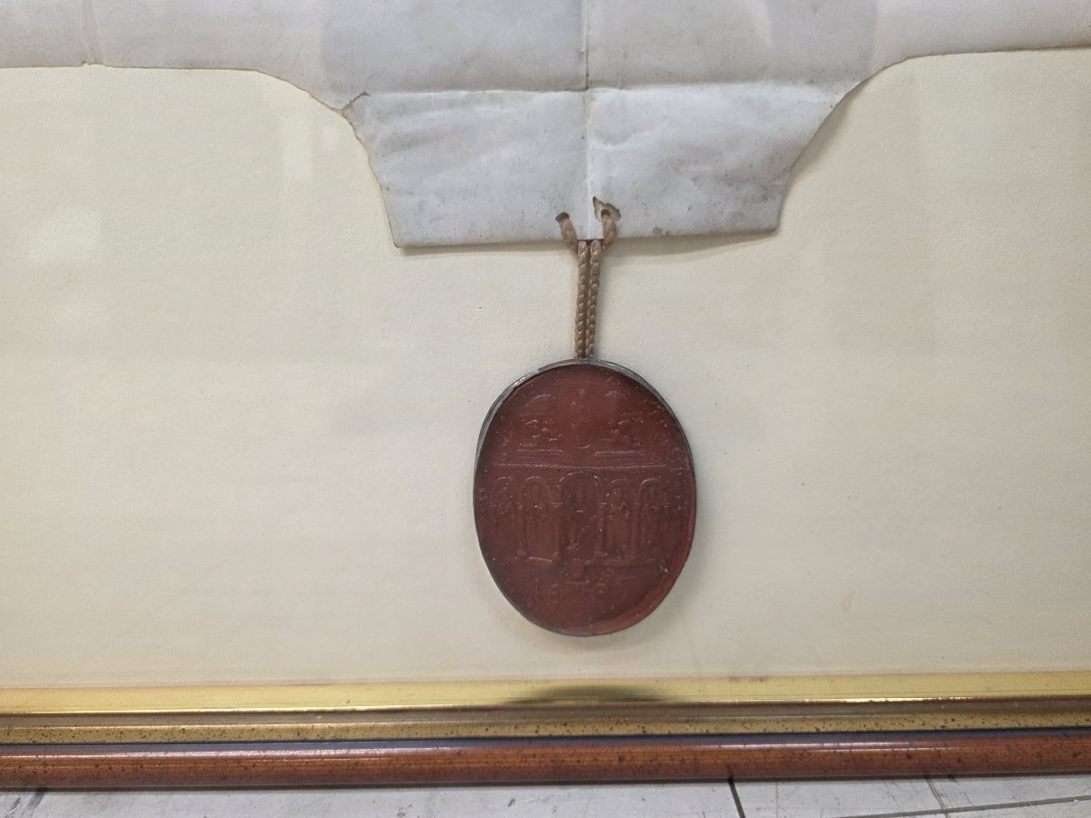 Diploma universitario di Laurea Diritto Canonico del 1694  Marchese Carlo Antonio De Medici-photo-3