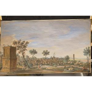 Tempera a guazzo periodo Gran Tour (primi ottocento). Sicilia?