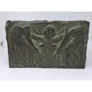 Fioriera in bronzo stile Art Déco francese, ispirata allo stile neogreco Francia, circa anni 20