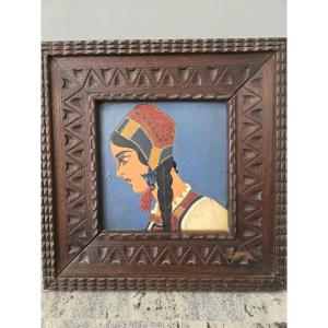 Mattolnella dipinta e cotta sarda attr. a Federico Melis