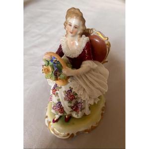 Small Porcelain Statuette Capo Di Monte 19th 