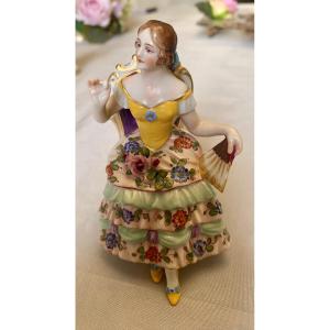 19th Century Porcelain Statuette Of Capo Di Monte 