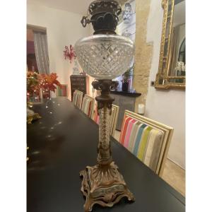 Very Beautiful Art Nouveau Oil Lamp