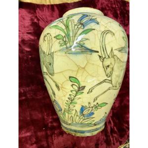 Chinese Vase Decorated With Gazelles 