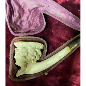 Meerschaum Pipe Depicting A Gallant