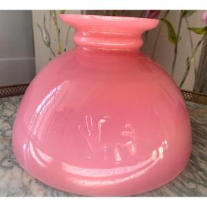 Beautiful Double Pink And White Opaline Globe 