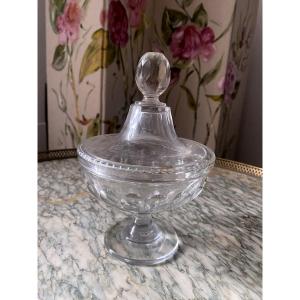 19th Century Cut Crystal Bonbonniere 
