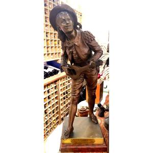Beautiful Bronze Figaro By Bouret 