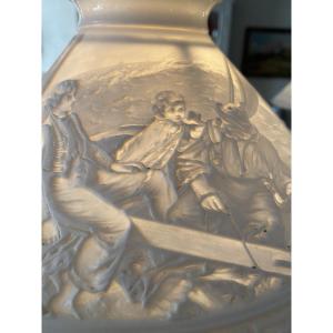 Rare Pair Of Lithophane Globes In Perfect Condition 