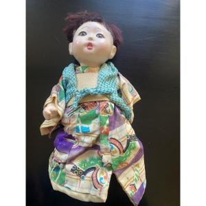 Japanese Doll, 22 Cm, Impeccable Lacquer