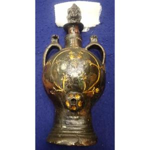 Vindefontaine Table Fountain, Glazed Terracotta