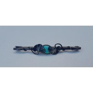 Art Nouveau Silver Brooch By Paul Dumont