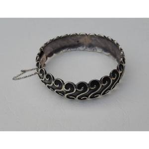 Art Deco Silver Bracelet By René Sitoleux