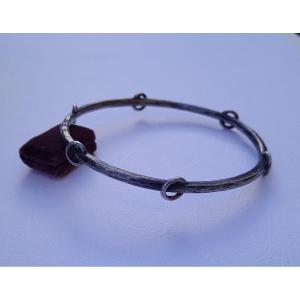 Edmond-achille Crepin, Art Nouveau Silver Bracelet