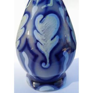 Art Deco Stoneware Vase, Roger And Marc François, Malicorne