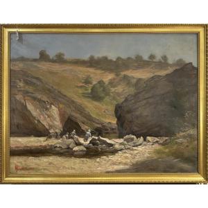 Washerwomen In A Landscape