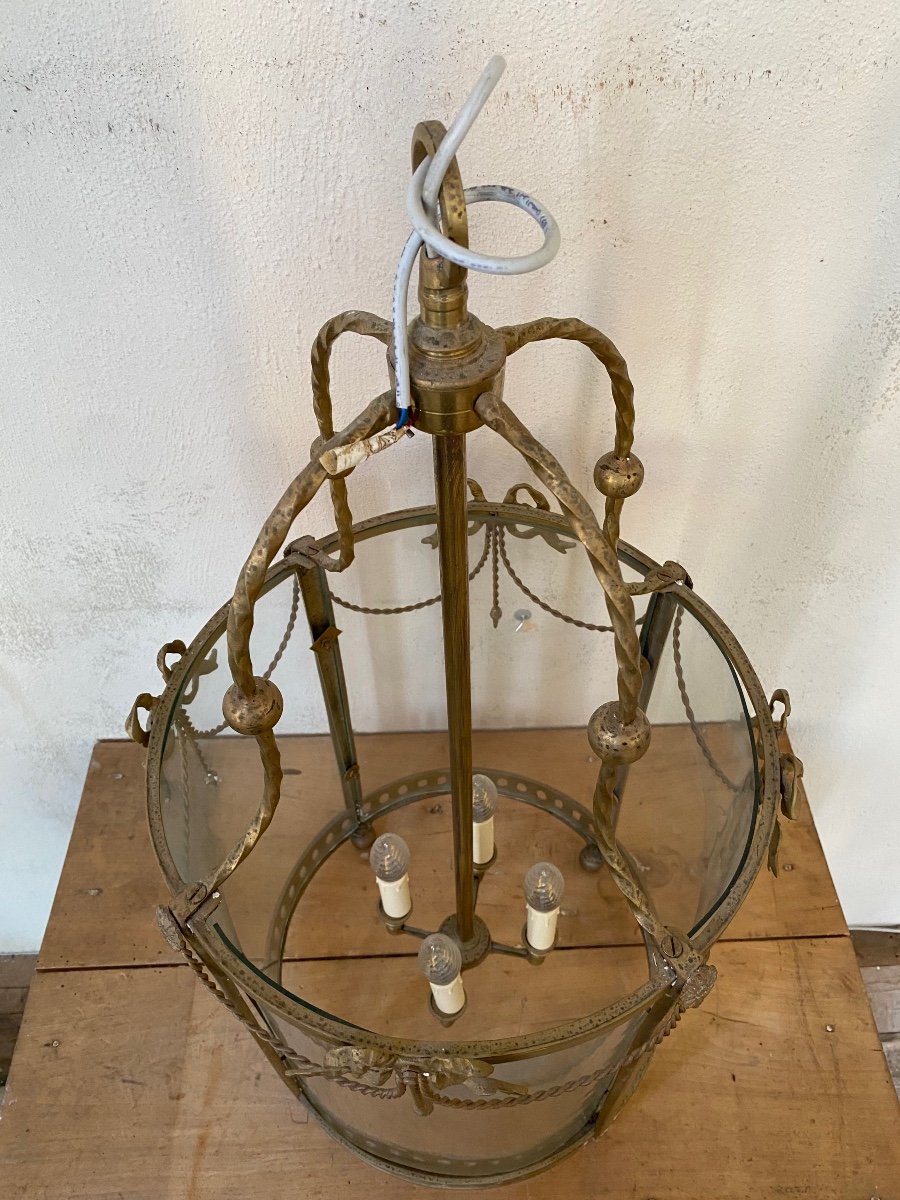 Antica lanterna in bronzo -photo-2