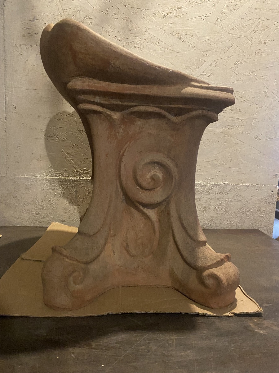 Coppia di panchetti in terracotta -photo-1