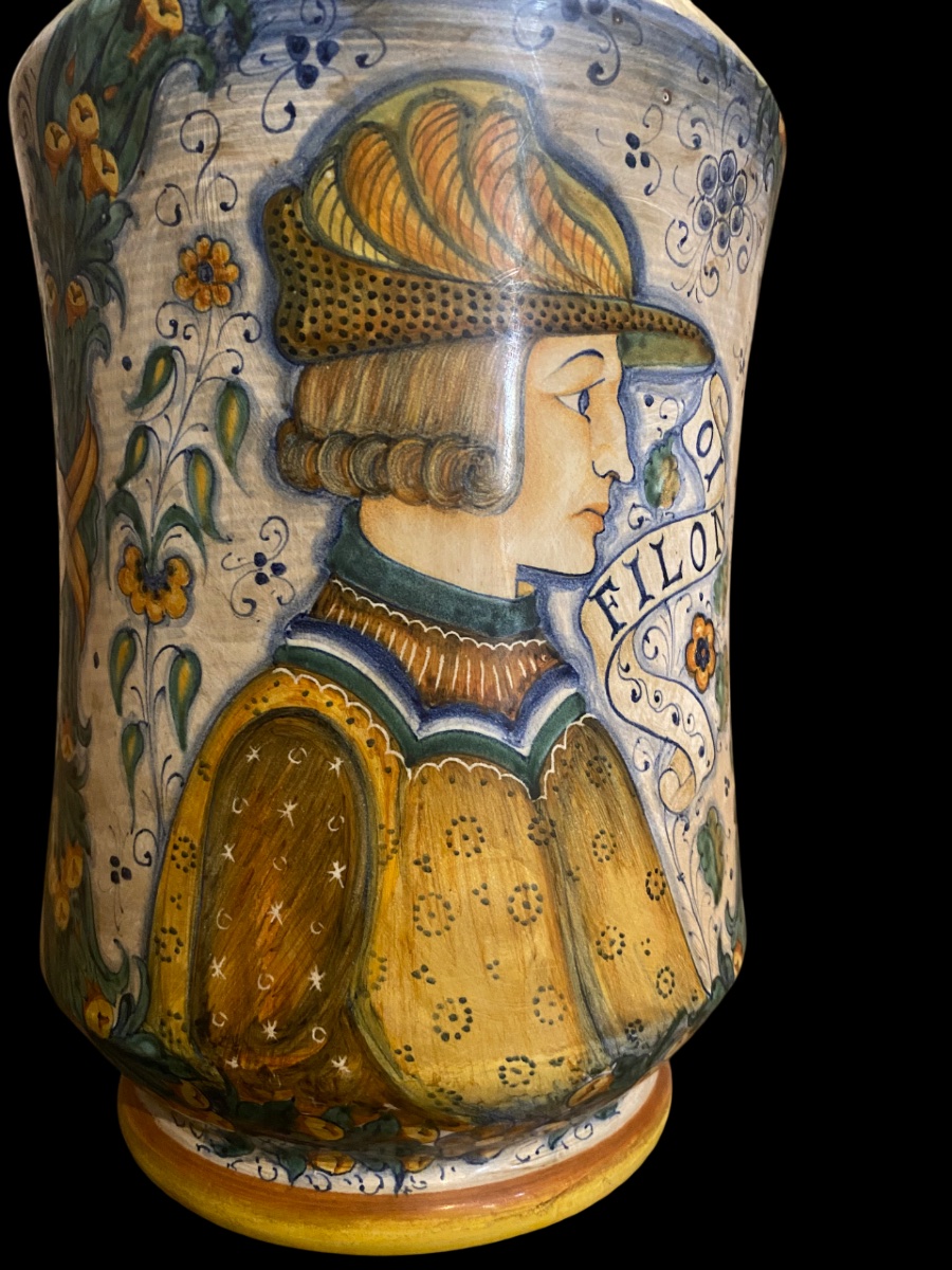 Vado in ceramica da farmacia firmato DERUTA -photo-3