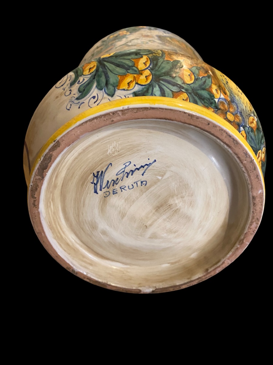 Vado in ceramica da farmacia firmato DERUTA -photo-1
