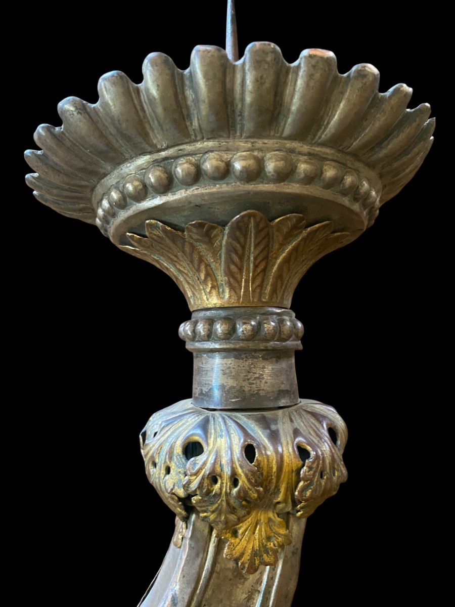 Coppia di appliques in lamierino sbalzato -photo-1