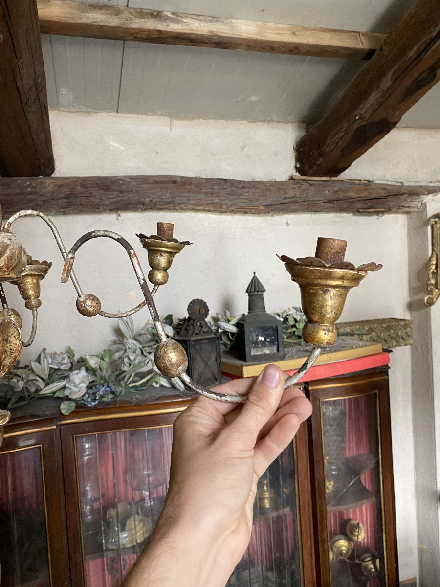 Antico lampadario genovese XVIII-photo-2
