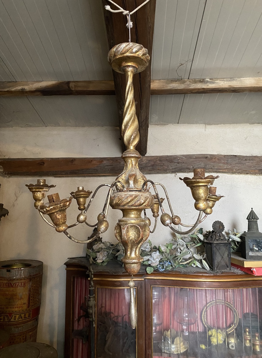 Antico lampadario genovese XVIII