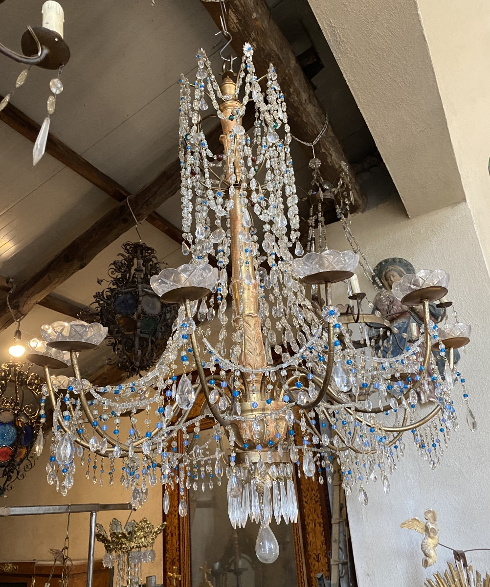 Antico Lampadario genovese XIX Secolo 