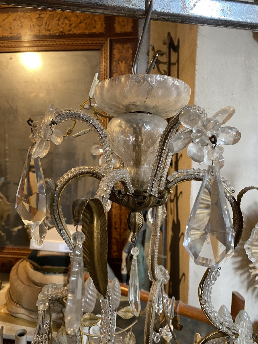 Lampadario in cristallo di Boemia veneziano 12 luci -photo-2