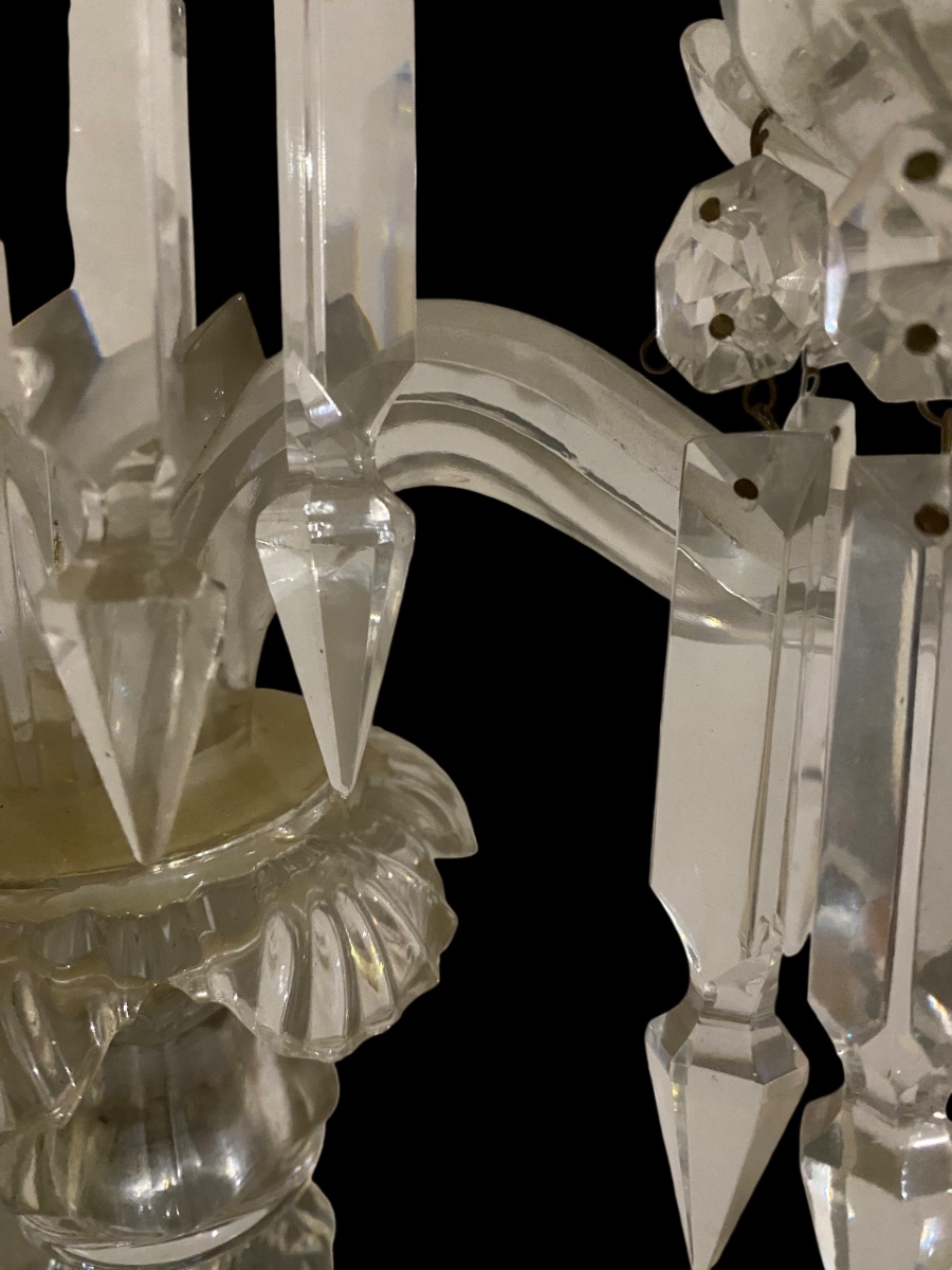 Candelabro a tre luci in cristallo di baccarat-photo-1