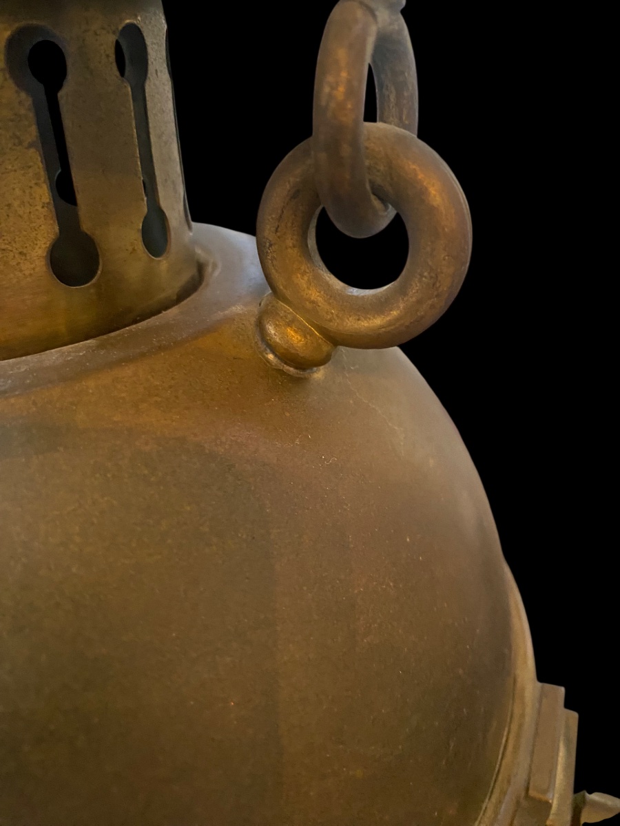 Lanterna in ottone dorato -photo-3