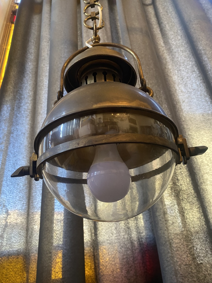 Lanterna in ottone dorato -photo-1