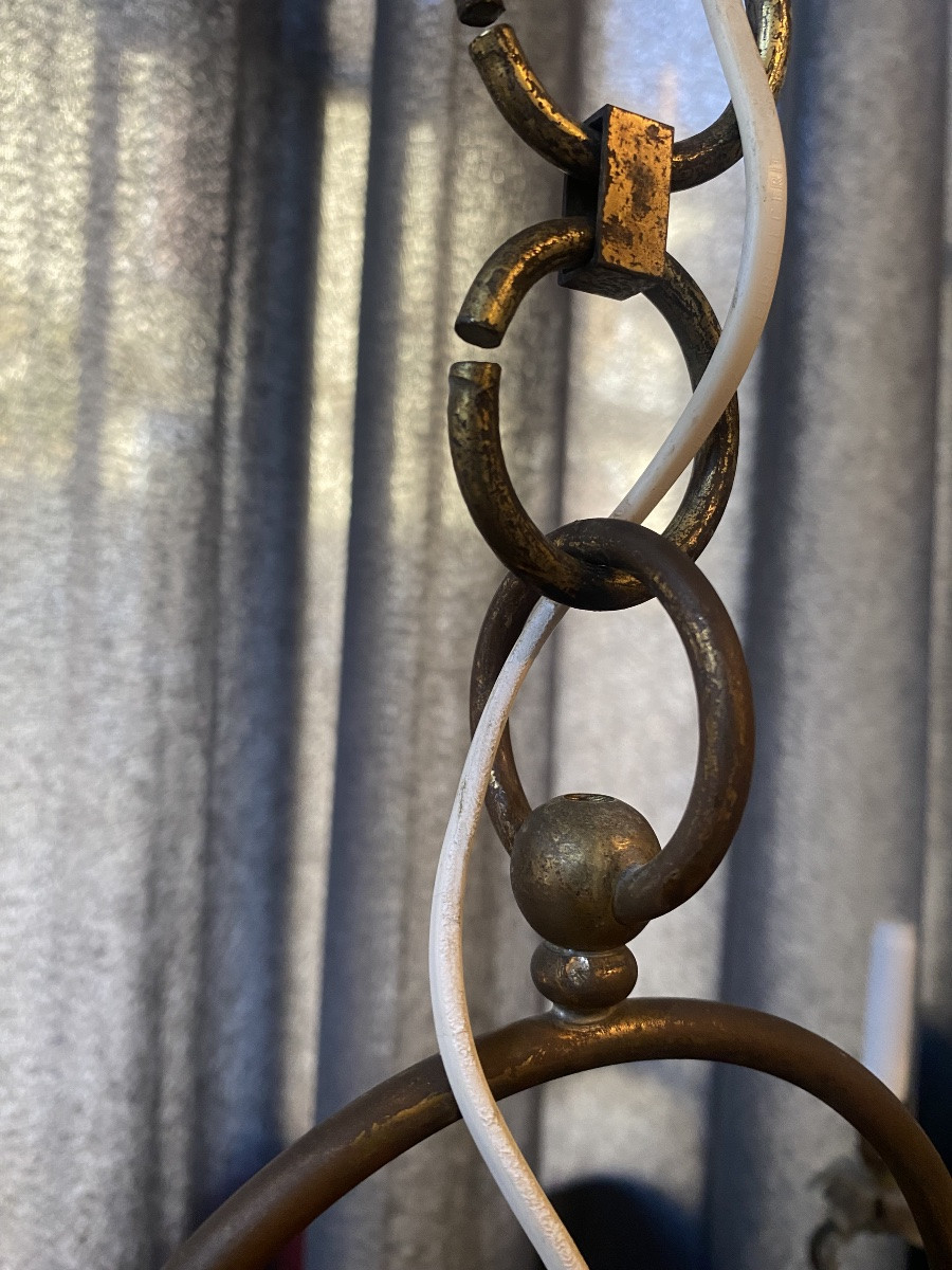 Lanterna in ottone dorato -photo-3