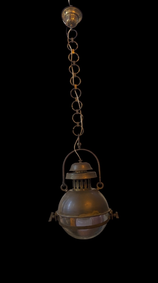 Lanterna in ottone dorato 