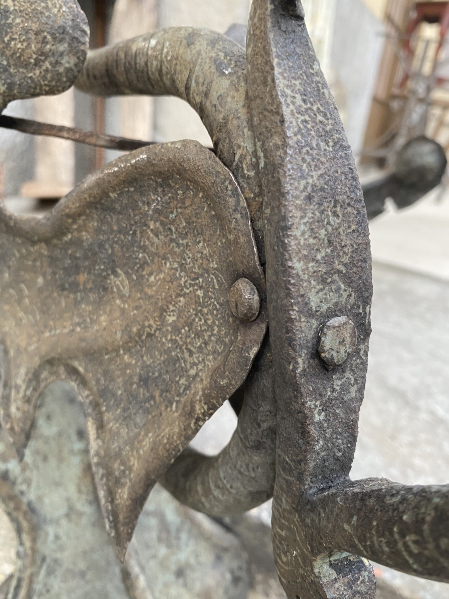 Insegna italiana in ferro battuto dei primi del 1900-photo-3