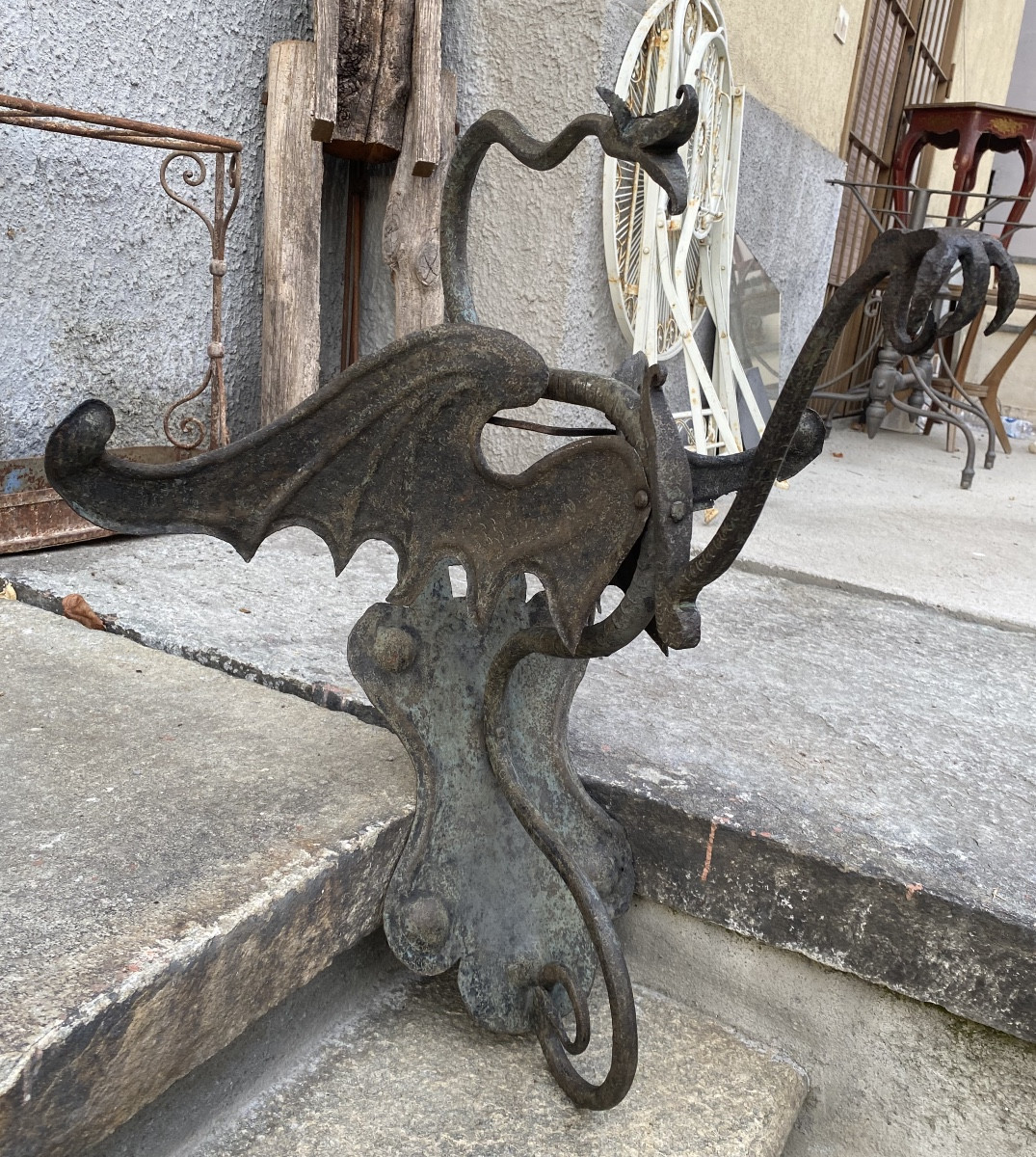 Insegna italiana in ferro battuto dei primi del 1900