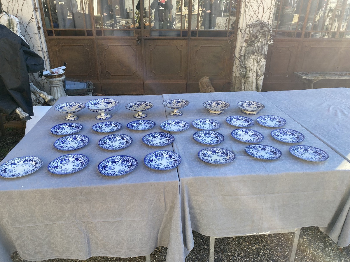 Piatti e alzatine in terracotta smaltata creil-montereau -photo-1