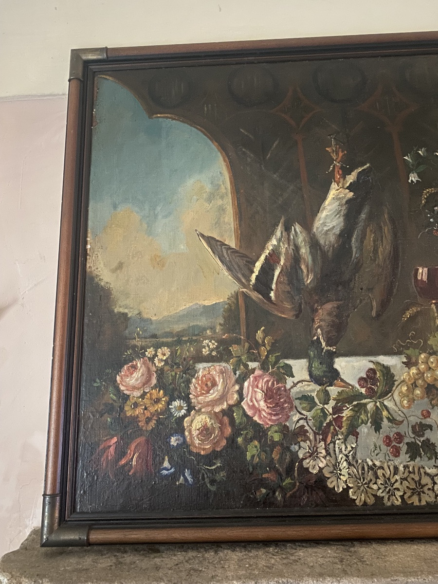 Grande quadro italiano antico -photo-3