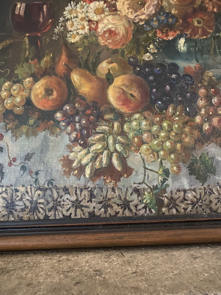 Grande quadro italiano antico -photo-4