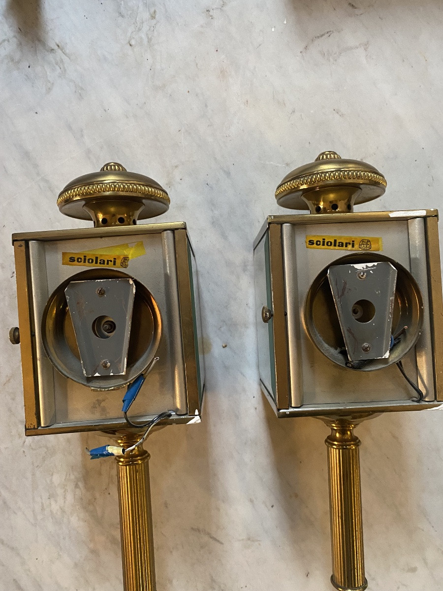 Coppia di lampade da parete firmate Gaetano sciolari -photo-1