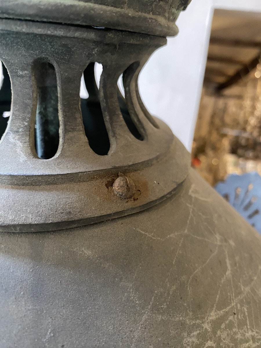 Lanterna antica in bronzo del 1800-photo-1