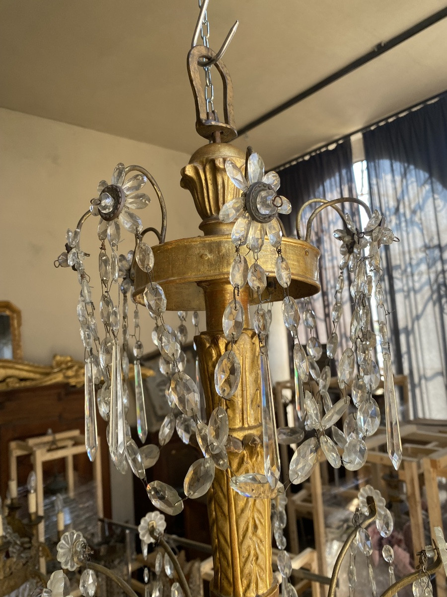 Antico grande lampadario genovese del 1700-photo-3